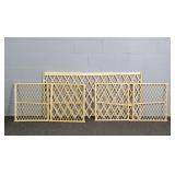 Lot Of 3 Asso. Wooden Expandable Child/pet Gates