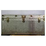Vintage Aluminum Travel Trunk