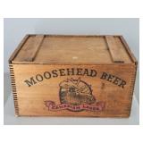 Vintage Wooden Moosehead Bear Case