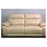 Elec Power Reclining Vegan Leather Sofa