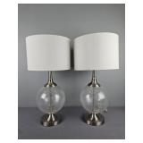 2x The Bid Bubble Glass Lamp