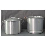2x The Bid Bayou Classic Aluminum Stock Pots
