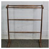 Vintage Solid Oak Quilt Rack