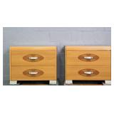 2x The Bid Friul Cassetti Mirage Night Stands