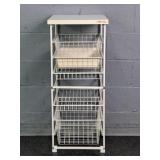 Elfa High End Rolling Double Sided Storage Unit