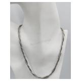Sterling Silver 17in Ae Italy Designer Necklace