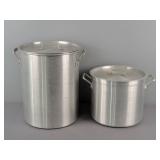 2x The Bid Members Mark & More Aluminum Stock Pots
