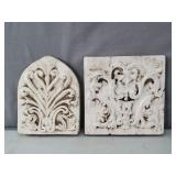 2x The Bid Concrete Plaques