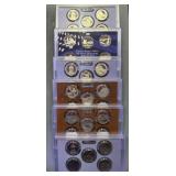 6x The Bid Us Mint Proof State Quarter Sets
