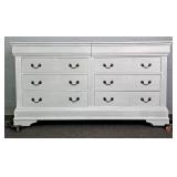 Solid Wood Painted Shabby Chic 8 Drawer Dresser