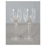 2x The Bid Waterford Crystal Wine Glass