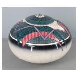 Signed Andy Smith Nc Art Raku Pottery