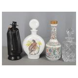 4x The Bid Vintage Decanters