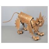 Metal Folk Art Cat