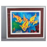 Elizabeth E Mitchell Colorful Fish Print