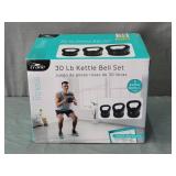 New In Box 30 Lb Kettle Bell Weight Set