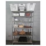 Lot Of Assort. Baskets & More - Rack Not Included