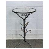 Handcrafted Decorative Wrought Iron & Glass Table