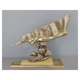 La Comï¿½te Silvered Bronze Art Deco Sculpture