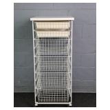 Elfa High End Rolling Double Sided Storage Unit