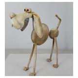 Metal Folk Art Dog 16" Tall
