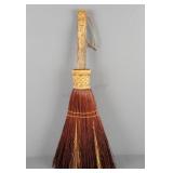 Hand Carved Wood Spirit Stick On Deco Broom