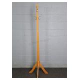 Heavy Solid Oak Coat & Hat Rack