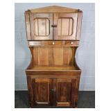 Antique Handmade Small Wooden Cupboard