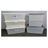 6x The Bid Tamor & Sterilite Storage Totes