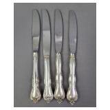 4 Pc Sterling Silver Handled Knives