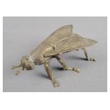Vintage Brass Fly Ashtray W/ Hinged Wings