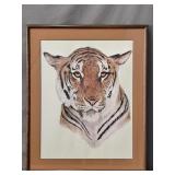 Jacque Marie Vaux Tiger Portrait Print