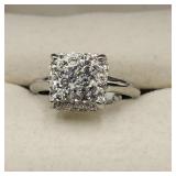 New Designer Crystal  Ring Sz 6