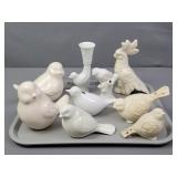 10x The Bid Decorative Glass Birds