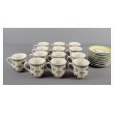 12x The Bid Villeroy & Boch Tea Cup/saucer