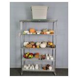 Large Lot Fall Decor & More- Rack Not Included