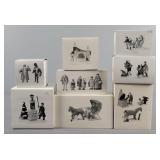 8x The Bid Heritage Village Collection Accessories