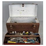 Metal Tool Box And Contents