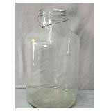 Large Vintage Clear Glass Pickle Jar
