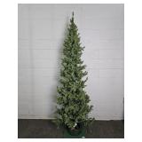 Prelit Space Saver Pencil Tree- Powers Up