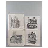 4x The Bid Dept 56 Dickens Village Series