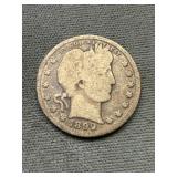 1899 Barber Silver Quarter