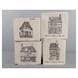 4x The Bid Dept 56 Dickens Village Shops