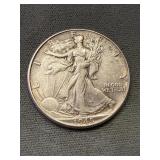 1945 Walking Liberty Silver Half Dollar