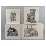 4x The Bid Dept 56 Dickens Village Series