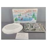 Dept 56 Village Animated Skating Pond