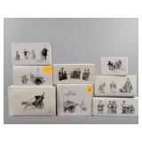 8x The Bid Heritage Village Collection Accessories