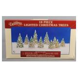 Dickensvale 10 Pc Lighted Christmas Trees