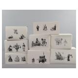 8x The Bid Heritage Village Collection Accessories