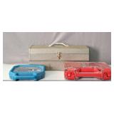 3x The Bid Tool Box, Ratchet Set, Battery Daddy